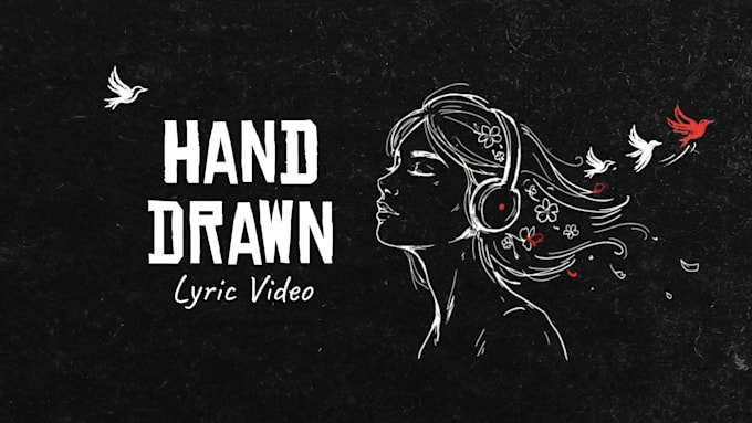 create hand drawn lyric video