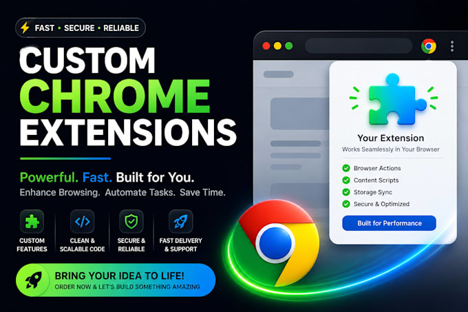 develop custom chrome extension solutions
