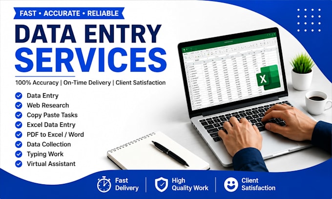ido accurate data entry, web research, copy paste