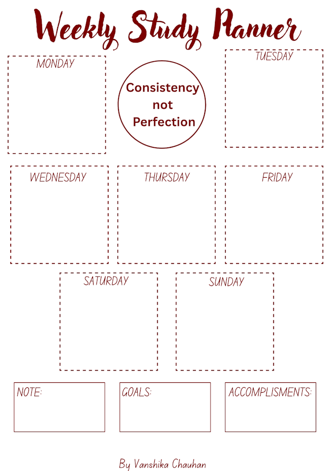 create custom study planners and productivity trackers