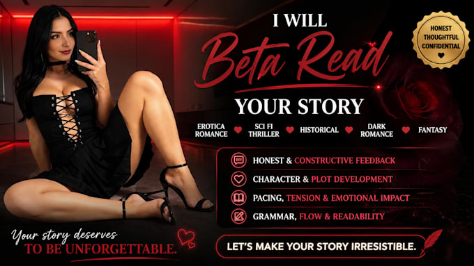 beta read critique romance, sci fi thriller, historical, dark romance fantasy