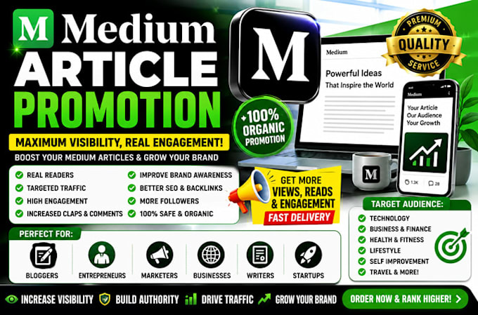 manage your medium publication and medium article promotion