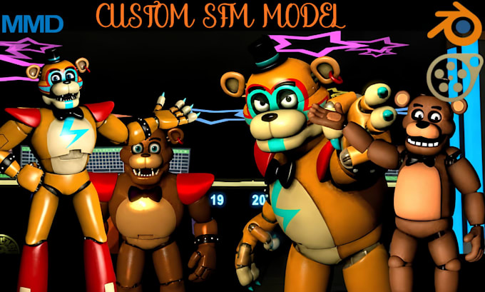 port edit create custom sfm model fnaf l4d2 mmd tf2 gmod vrchat character model
