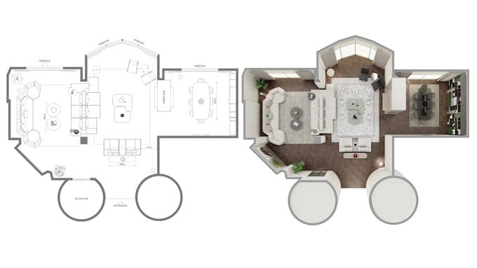 design your home interior with realistic 3d renders