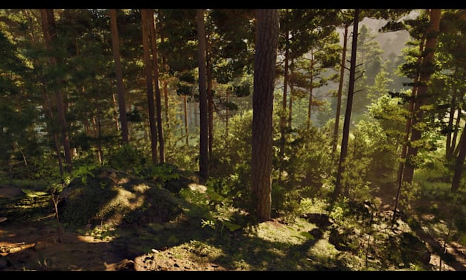 design 3d game environment metaverse environment in blender or unreal engine