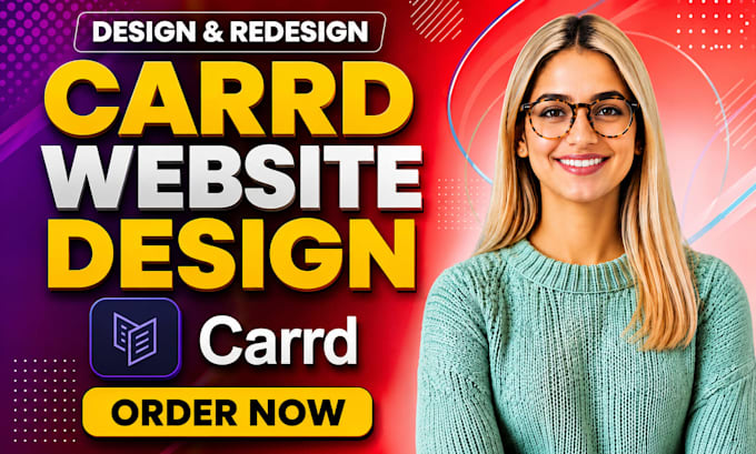design carrd website, landing page, portfolio website and carrd redesign
