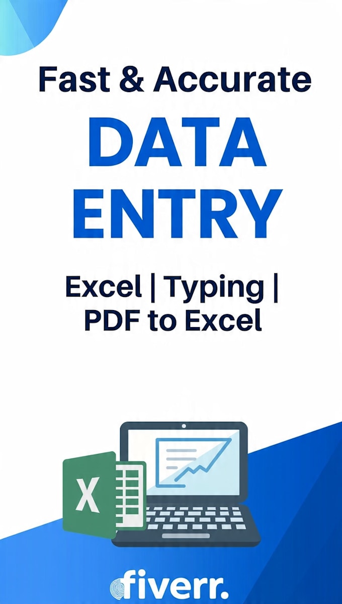 fast and accurate data entry and excel work
