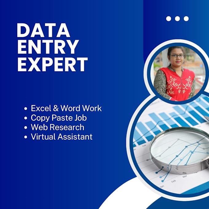 do professional data entry and web research work