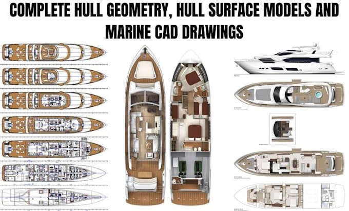 create hull geometry, hull surface models, and marine cad drawings