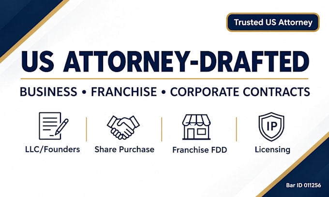 draft llc operating agreement and founders partnership as a US attorney