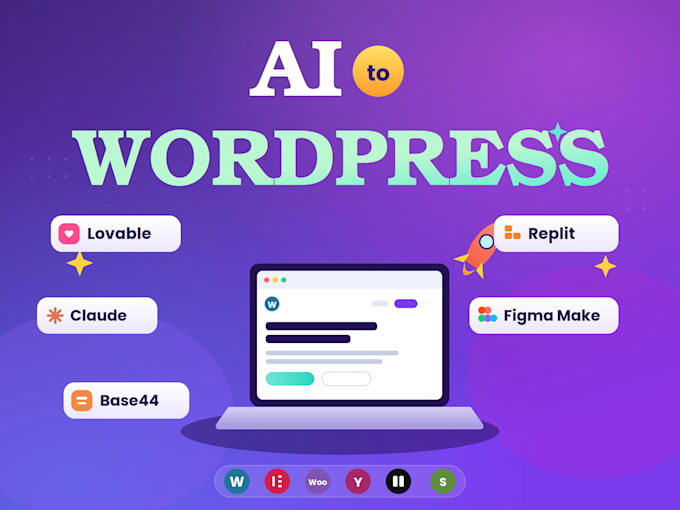 do lovable, bolt, base44, claude or replit to wordpress using elementor