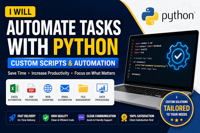 automate tasks with python scripts and custom automation