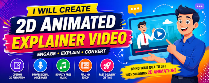 create 2d animated explainer video