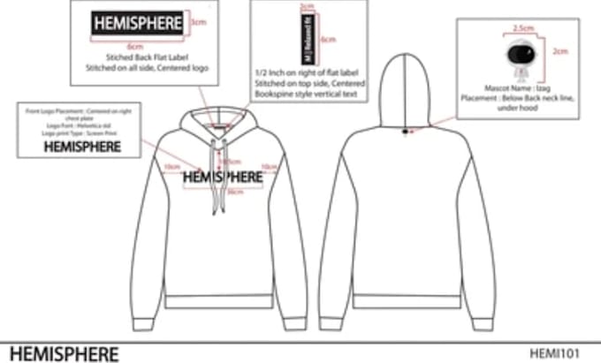 create a professional hoodie activewear tech pack for manufacturing