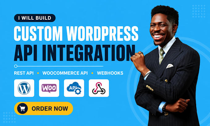 build custom wordpress API integration, rest API, woocommerce API and webhooks
