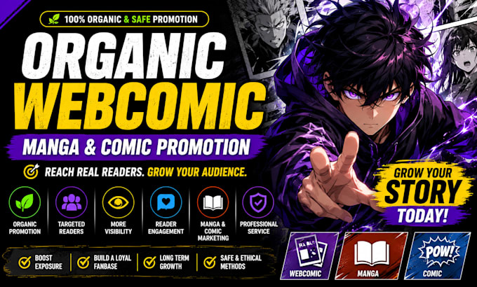 do organic webcomic, manga and comic promotion