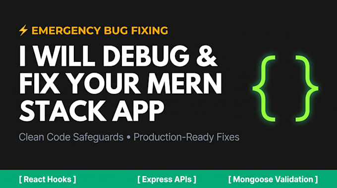 debug and fix react node or mern stack application bugs