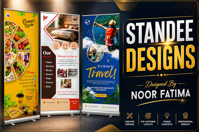 design roll up banner and standee
