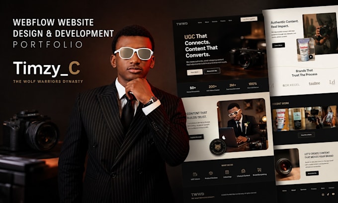 design or develop webflow website, figma to webflow, framer website development