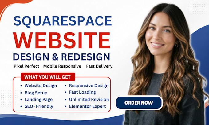 build update squarespace website design, redesign portfolio website, blog setup