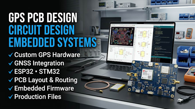 design gps pcb, circuit, and embedded systems