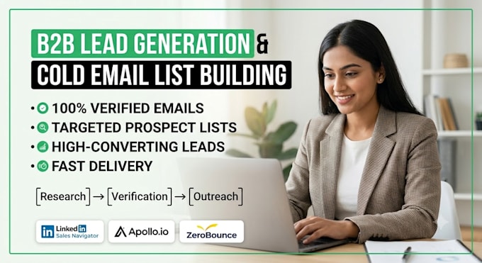 do cold email list building and targeted b2b lead generation