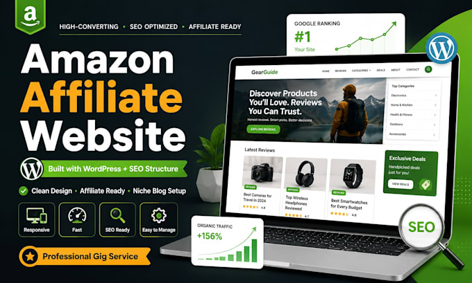 build an amazon affiliate website with wordpress and SEO structure