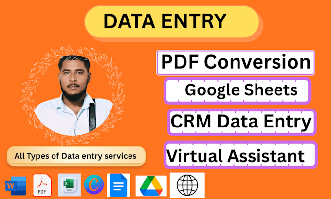 do professional data entry as a research assistant