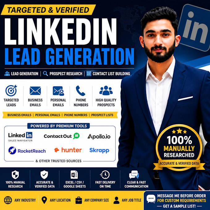 find emails and phone numbers from linkedin