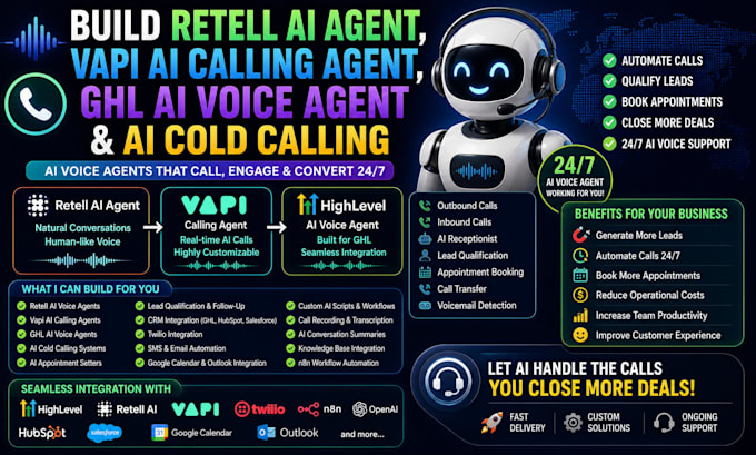 build retell ai voice agent, ai receptionist and appointment setter