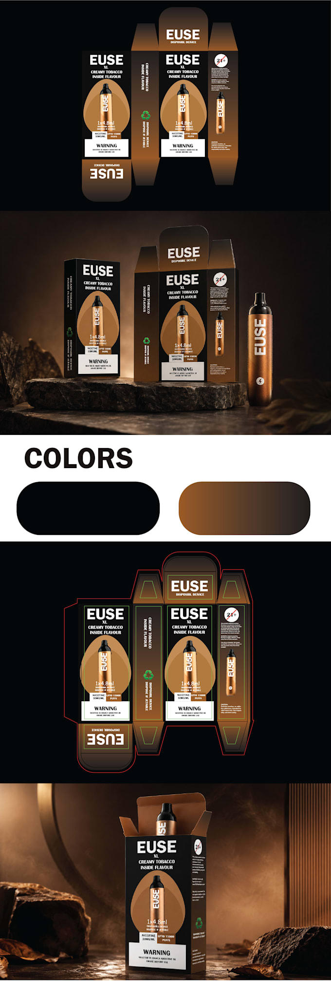 design premium vape packaging and box design