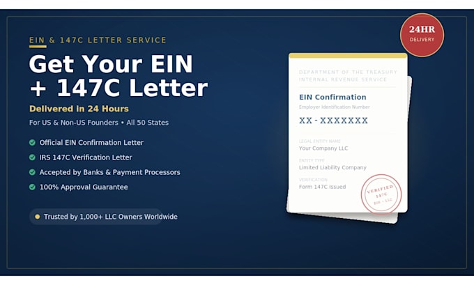 get your ein number and confirmation letter for your llc