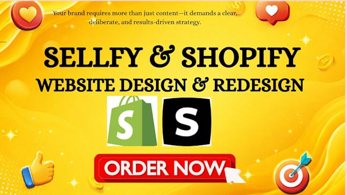 create or redesign a professional sellfy website