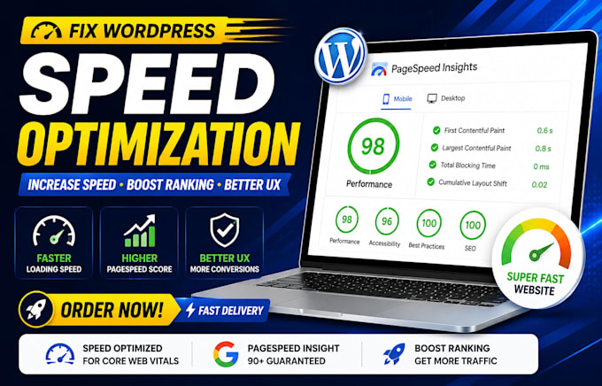 fix wordpress speed optimization increase speed for google pagespeed insight