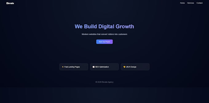 create a professional custom website