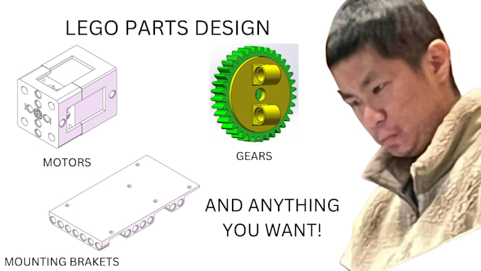 design custom lego technic parts