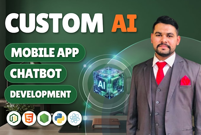 develop ai mobile apps, flutter ios android apps, ai web apps, and ai chatbots