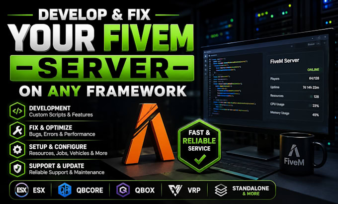 develop and fix your fivem server on any framework