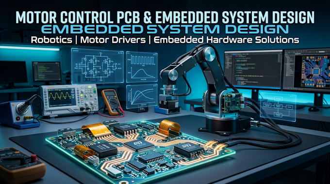 design motor control pcb ,embedded system and robotics
