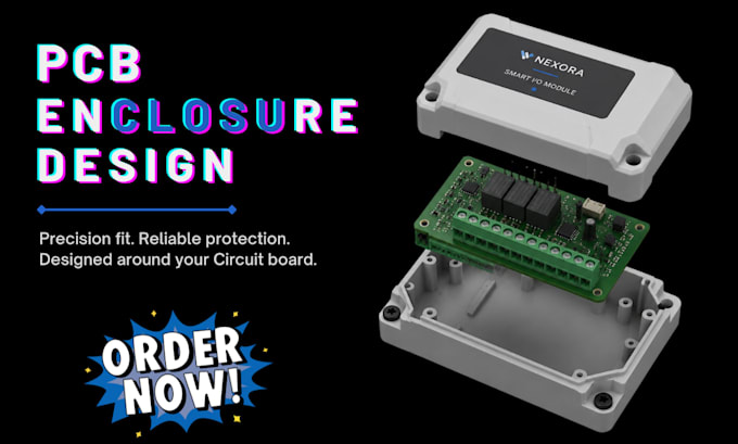 design pcb enclosure 3d product casing for 3d printing