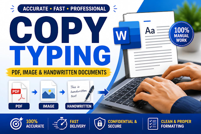 type PDF, image and handwritten documents