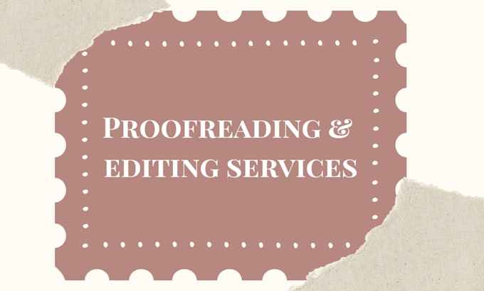 proofreading and editing services