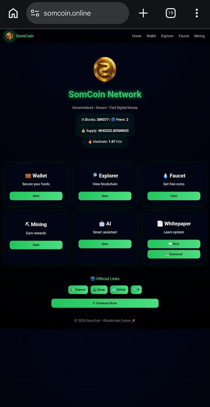 build a custom blockchain and p2p network system in python