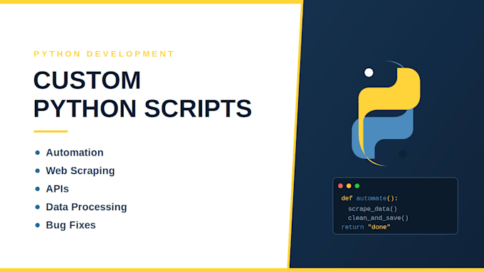write custom python scripts