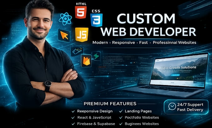 develop a full stack website with database integration and admin panel