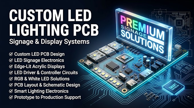 create custom led lighting pcb for signage and display systems