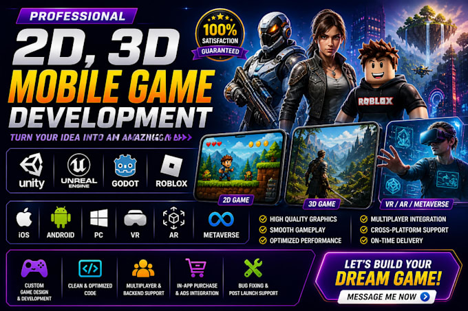 develop your unity game or app for any platform