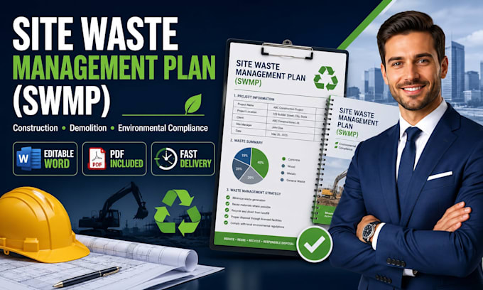 create a site waste management plan swmp for construction and demolition work