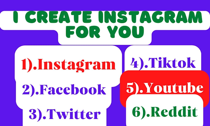 create your instagram accounts for you