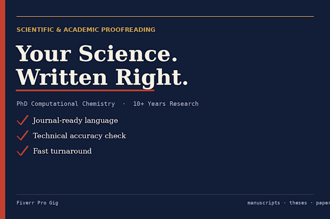 edit and polish your academic or scientific paper